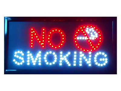 ΜΕΓΑΛΗ ΦΩΤΕΙΝΗ ΕΠΙΓΡΑΦΗ LED NO SMOKING