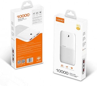 LDNIO POWER BANK 10000mAh 2 USB ME OΘΟΝΗ LED PR-1009