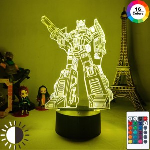 ΦΩΤΙΣΤΙΚΟ LED ΣΧΕΔΙΟ TRANSFORMERS OPTIMUS PRIME ΜΕ ΤΡΙΣΔΙΑΣΤΑΤΟ ΕΦΕ ΠΟΥ ΑΛΑΖΕΙ 7 ΧΡΩΜΑΤΑ - 3DΝ222