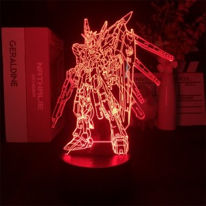 ΦΩΤΙΣΤΙΚΟ LED ΣΧΕΔΙΟ TRANSFORMERS GUNDAM ΜΕ ΤΡΙΣΔΙΑΣΤΑΤΟ ΕΦΕ ΠΟΥ ΑΛΑΖΕΙ 7 ΧΡΩΜΑΤΑ - 3DΝ227