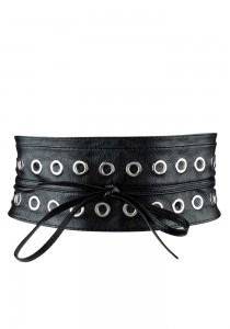 ΜΑΥΡΗ rock on ζώνη stud Obi black ONE SIZE