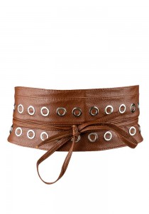 ΤΑΜΠΑ rock on ζώνη stud Obi tabac ONE SIZE