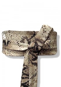 ONE SIZE ΦΙΔΙ japanese υφασμάτινη ζώνη Obi snakeskin