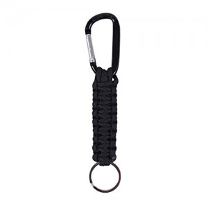 Μπρελόκ 14ΕΚ Paracord με Carabineer ΜΑΥΡΟ 077